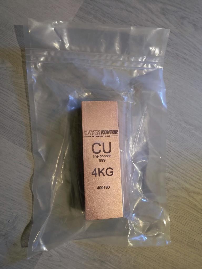 Koper 999 4kg, Ophalen, Koper