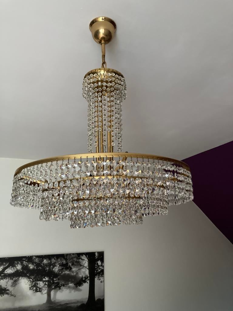 Kristallen luster. Vintage. Nog in goede staat., Ophalen, Gebruikt, Klasiek