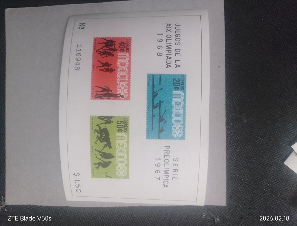 Postzegels Olympia Mexico, Ophalen of Verzenden