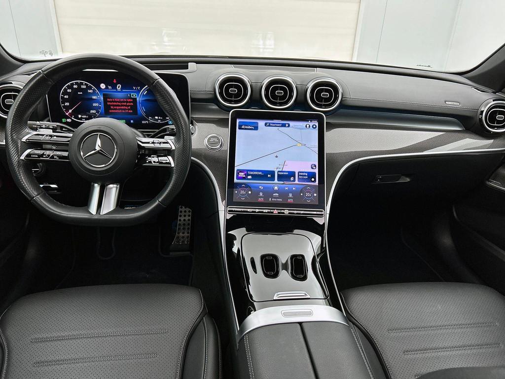 Mercedes-Benz C-klasse 300 de Break AMG Line | Panoramisch D, Auto's, Automaat, 197 pk, 4 cilinders, Zwart