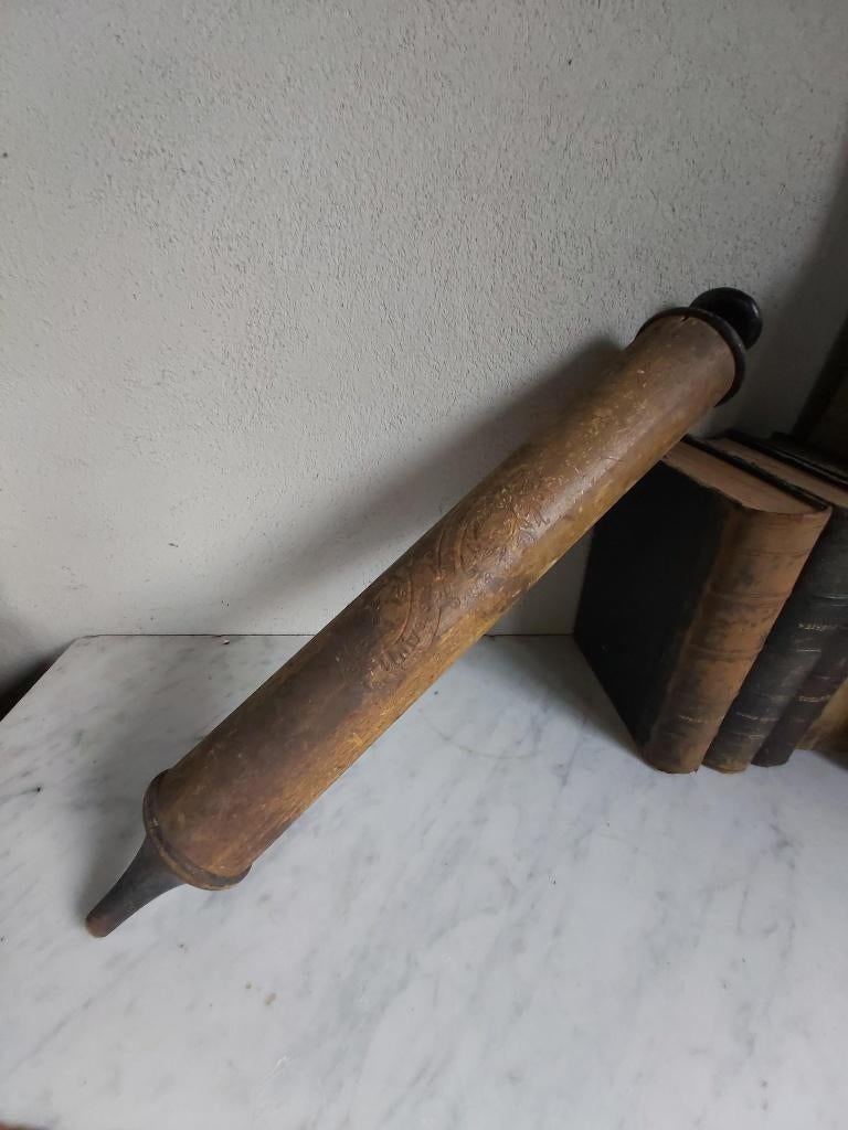 Decoratieve oude houten Stofzuiger / luchtpomp, Antiek en Kunst, Ophalen of Verzenden