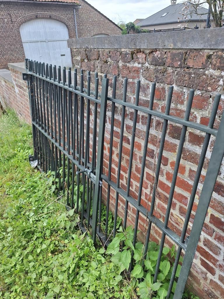 Metalen poort, Tuin en Terras, Tuinhekken en Hekwerk, Ophalen, Gebruikt, IJzer, Spijlenhekwerk
