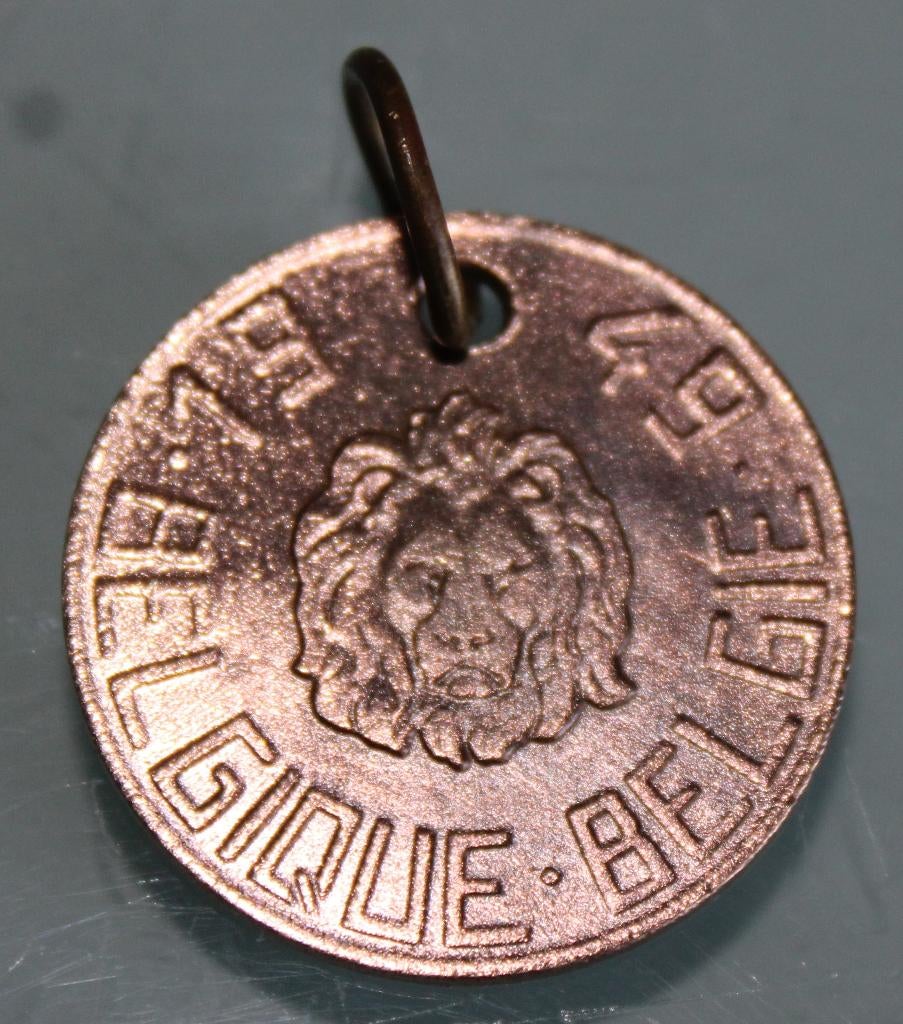 Honden penning 1949, Ophalen of Verzenden, Brons