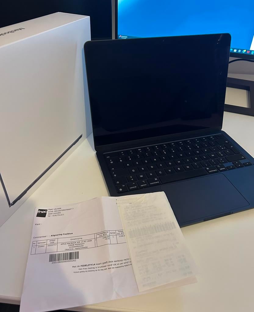 Macbook air 13 M2 16GB, Informatique & Logiciels, Apple Macbooks, Enlèvement, Comme neuf, MacBook