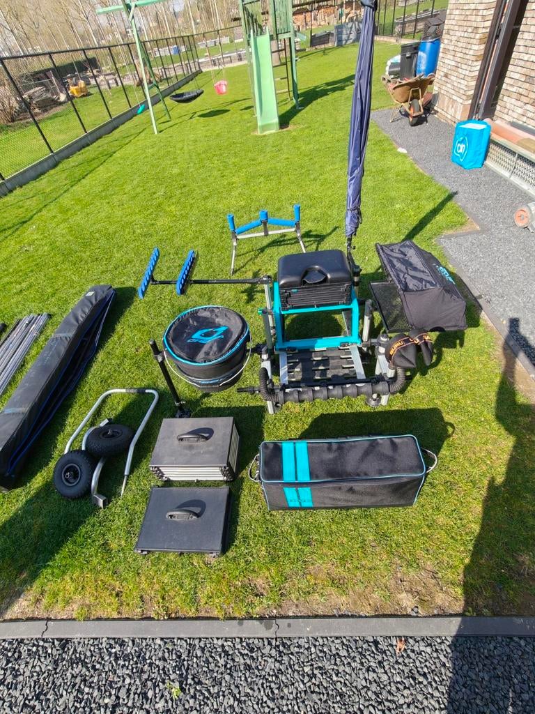 Complete visuitrusting vaste stok of wedstrijdvissen, Watersport en Boten, Hengelsport | Witvissen, Ophalen