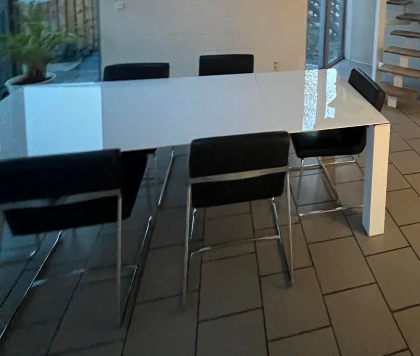 Table extensible 6-8 personnes Excentric d’occasion, Enlèvement, Verre