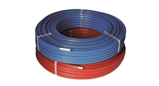 Tub alpex 16 mm 50 rouge 50 meter bleue et 15 interirpteur c