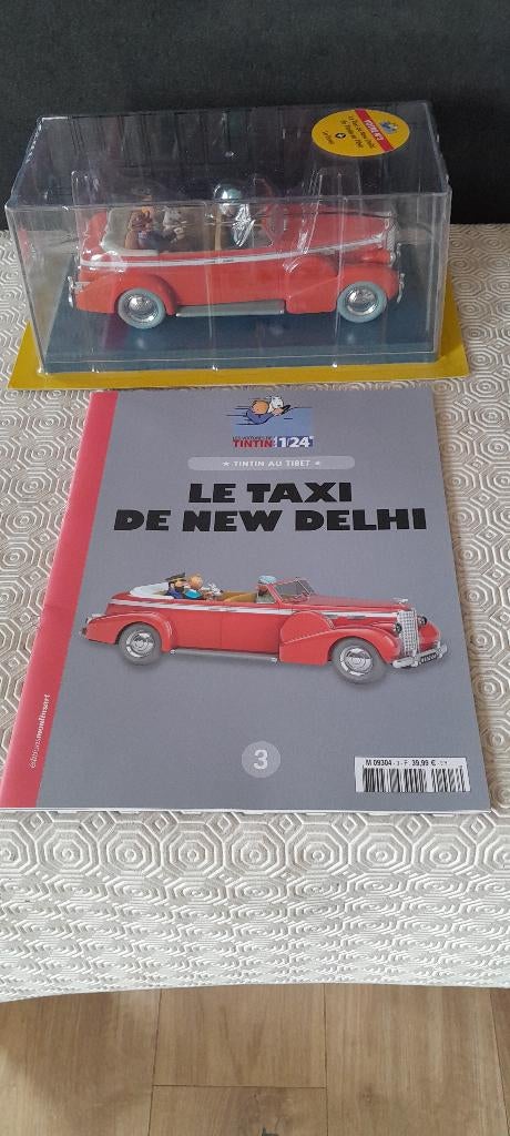 VOITURE TINTIN HACHETTE 1/24 EME LE TAXI DE NEW DELHI, Enlèvement ou Envoi, Comme neuf