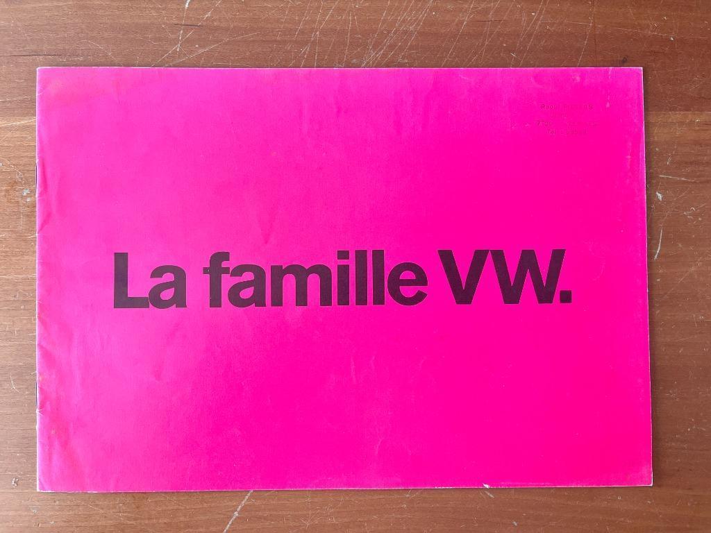 Catalogue / Brochure VW Gamme 08/1970 F, Enlèvement ou Envoi, Comme neuf, Volkswagen