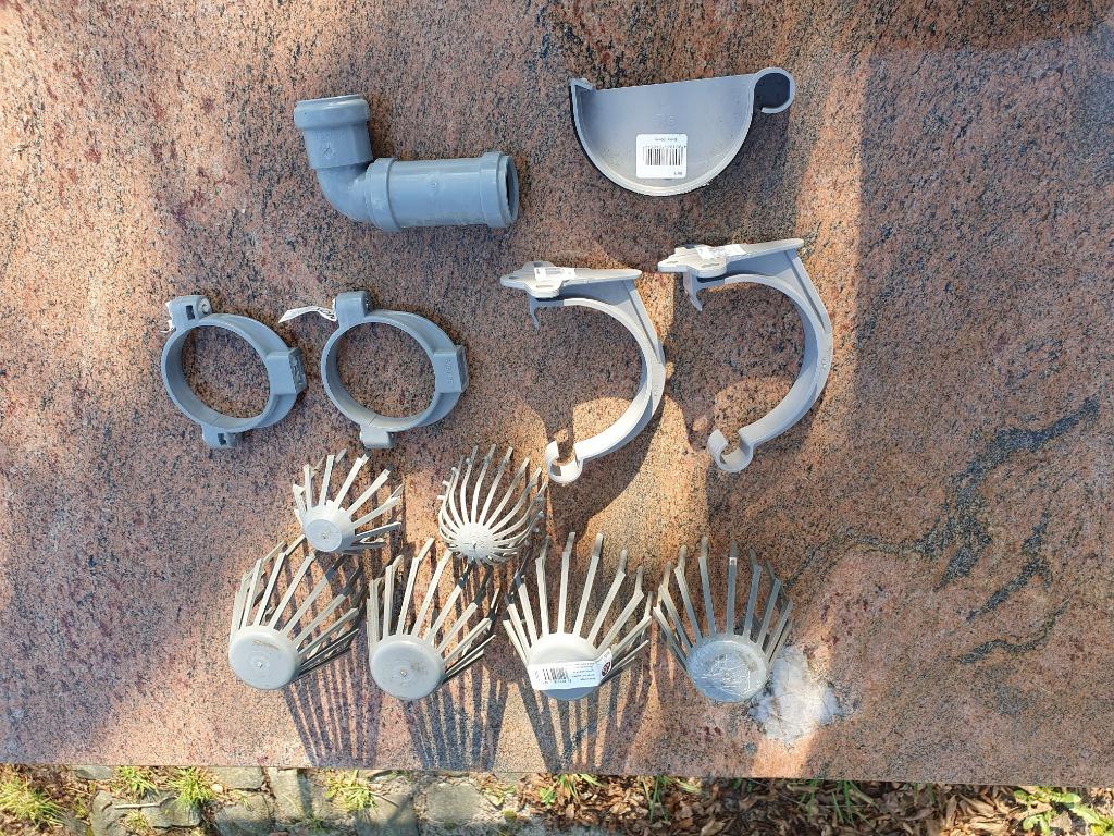 Attrape-feuilles, supports Fixo Nicol, coude, extrémité gris, Jardin & Terrasse, Outils à main, Enlèvement ou Envoi