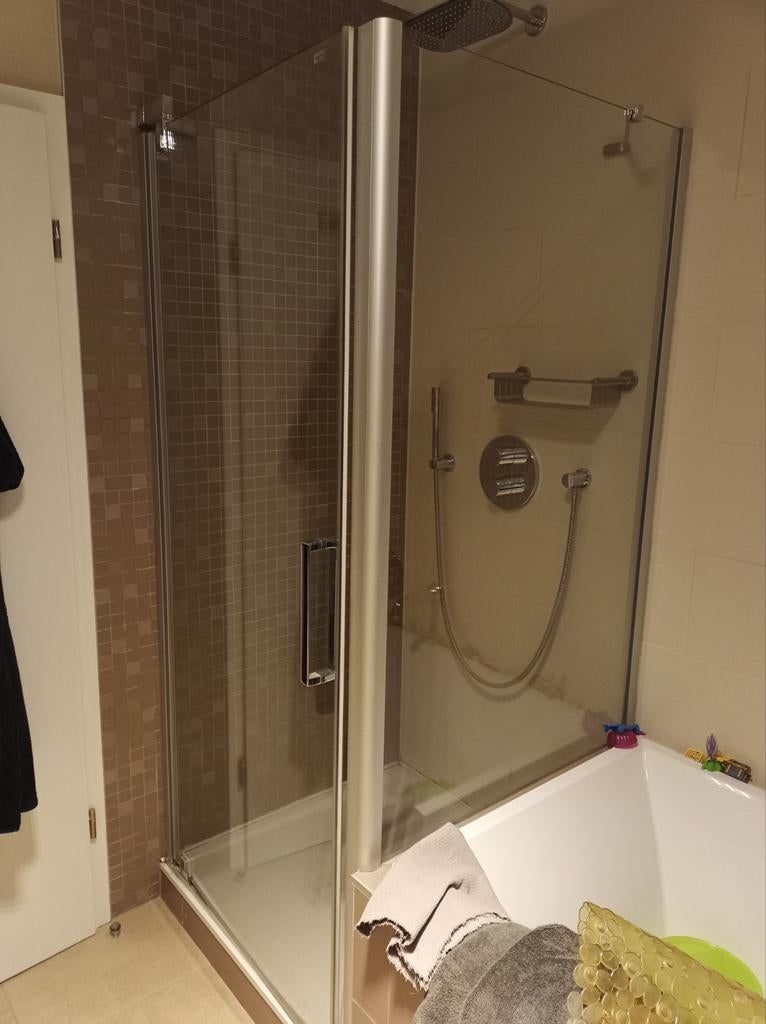 Porte de douche et paroi Huppe, Huis en Inrichting, Badkamer | Complete badkamers, Gebruikt, Ophalen