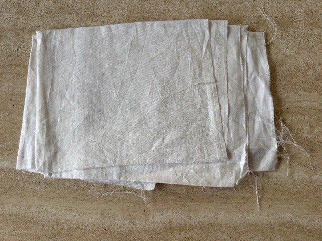 Nieuwe linnen stof - 1,40m x 50cm (nr4909), Hobby & Loisirs créatifs, Tissus & Chiffons, Enlèvement ou Envoi, Neuf, Blanc, Lin