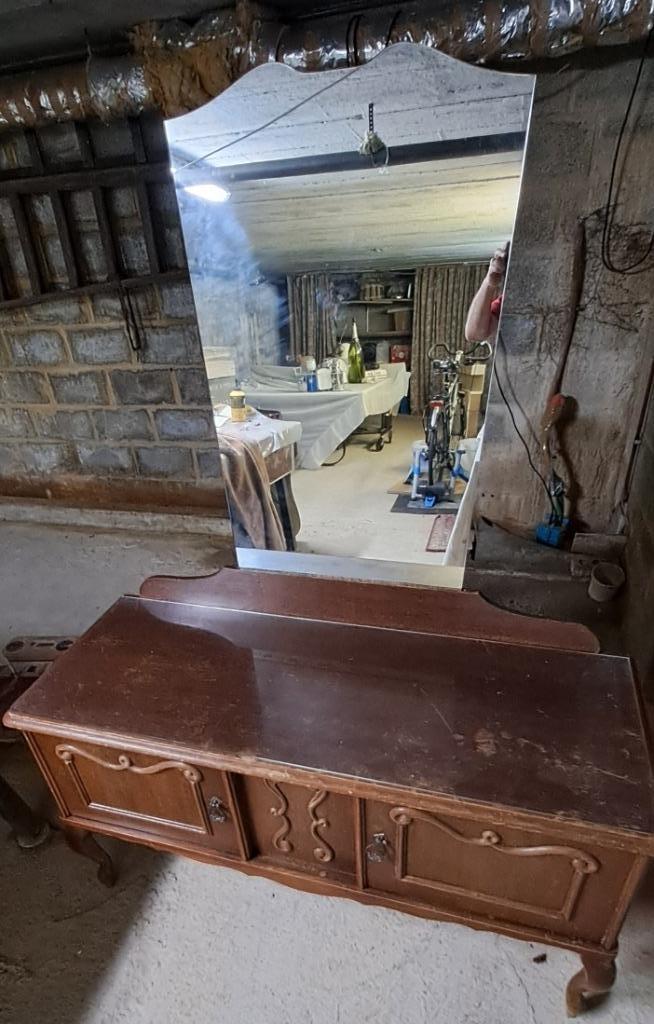 Meubles de chambre vintage en bois, 65 cm ou plus, Enlèvement, Utilisé, 55 à 70 cm