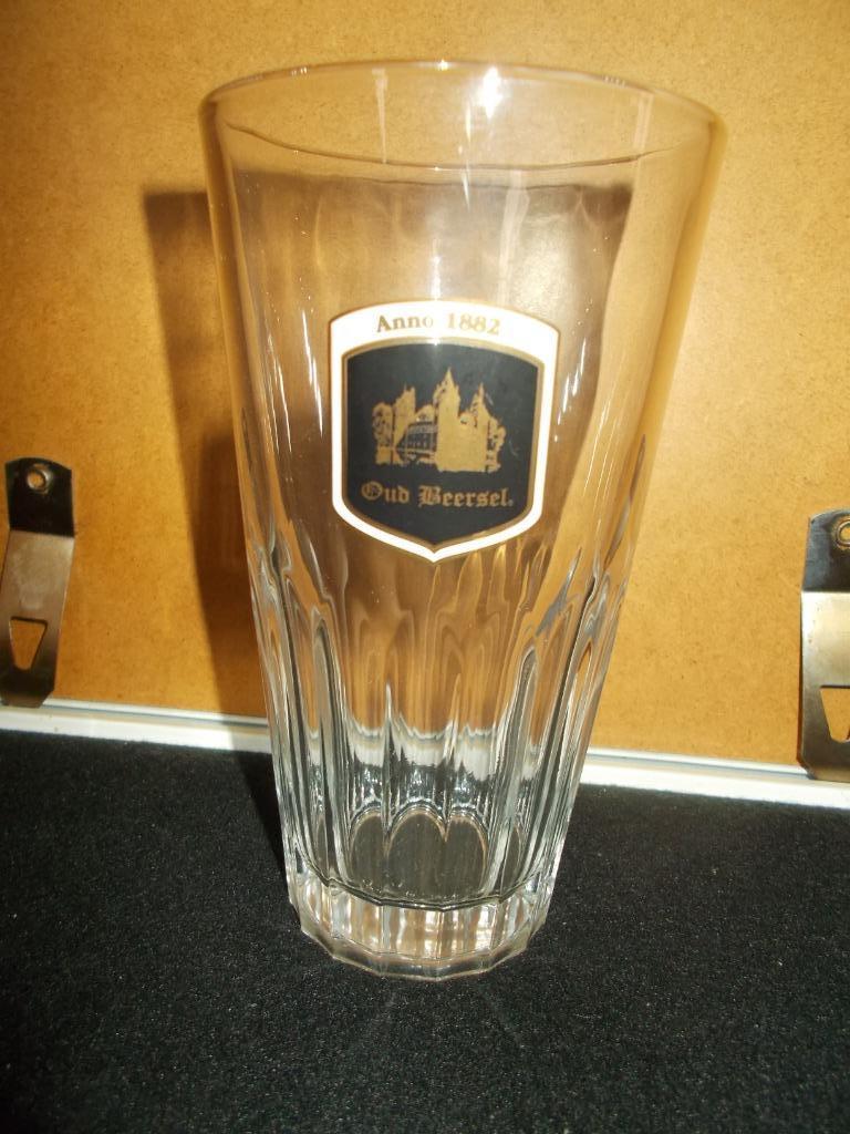 BEERSEL - Geuze Oud beersel - oud glas 25cl-Vandervelden - 1, Verzamelen, Ophalen of Verzenden, Zo goed als nieuw, Glas of Glazen