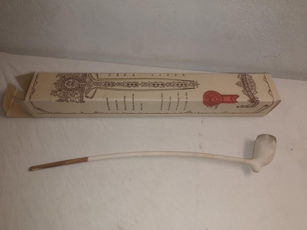 Pipe en argile blanche Royal Goedewaagen Long Gouda, Antiquités & Art, Enlèvement ou Envoi