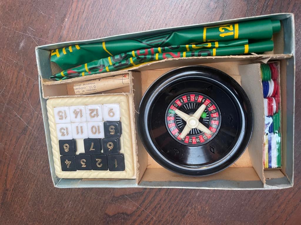 Jeu de la roulette vintage - Vintage Roulette spel, Ophalen, Gebruikt