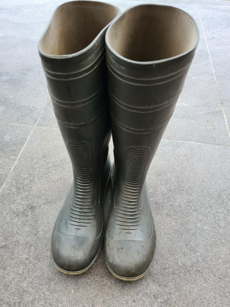 Rubberen regen of werklaarzen,, Ophalen, Gebruikt, Heren, Laarzen