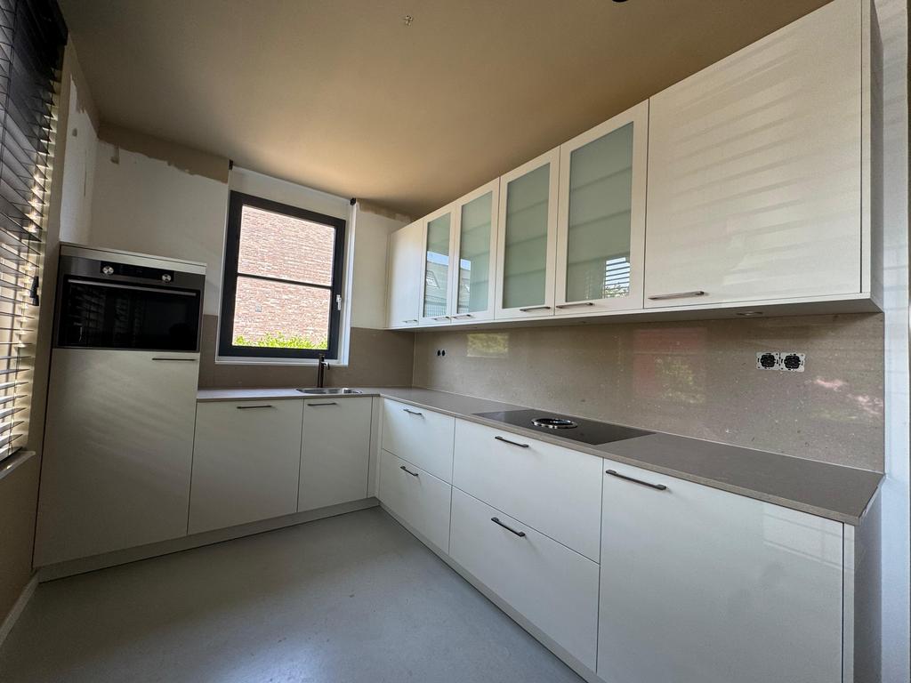 Cuisine d'angle en composite + équipement supérieur démonté, Enlèvement ou Envoi, Comme neuf, Composite, Cuisine d'angle