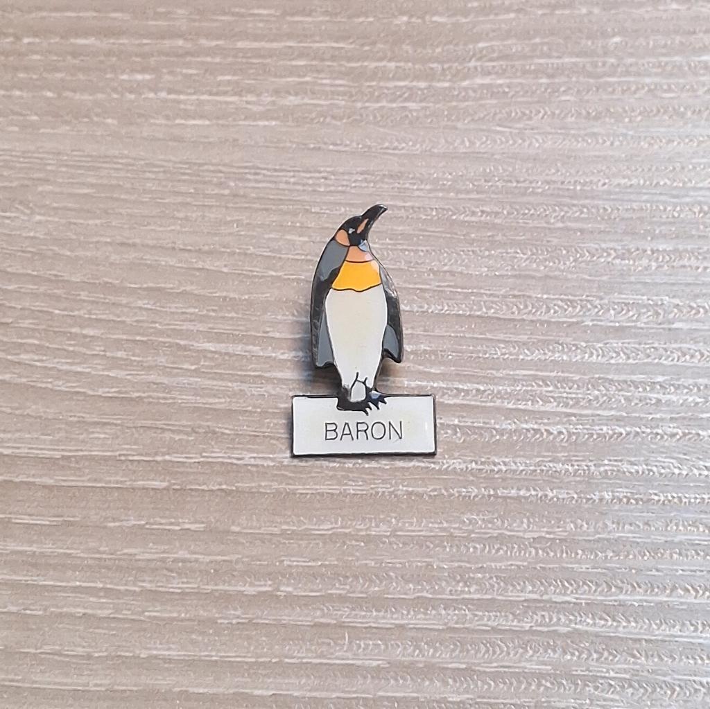 PIN - BARON - PINGUIN - MANCHOT, Verzamelen, Verzenden, Gebruikt, Dier of Natuur, Speldje of Pin