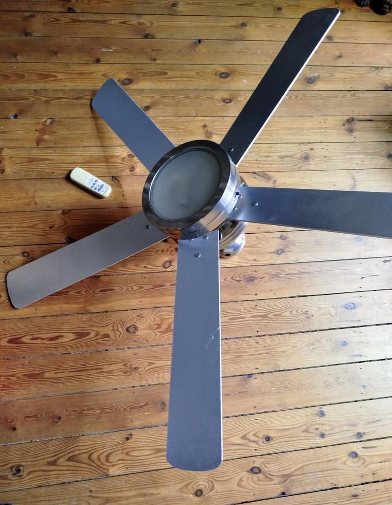 Lampe et Ventilateur, Enlèvement ou Envoi, Comme neuf, Bois