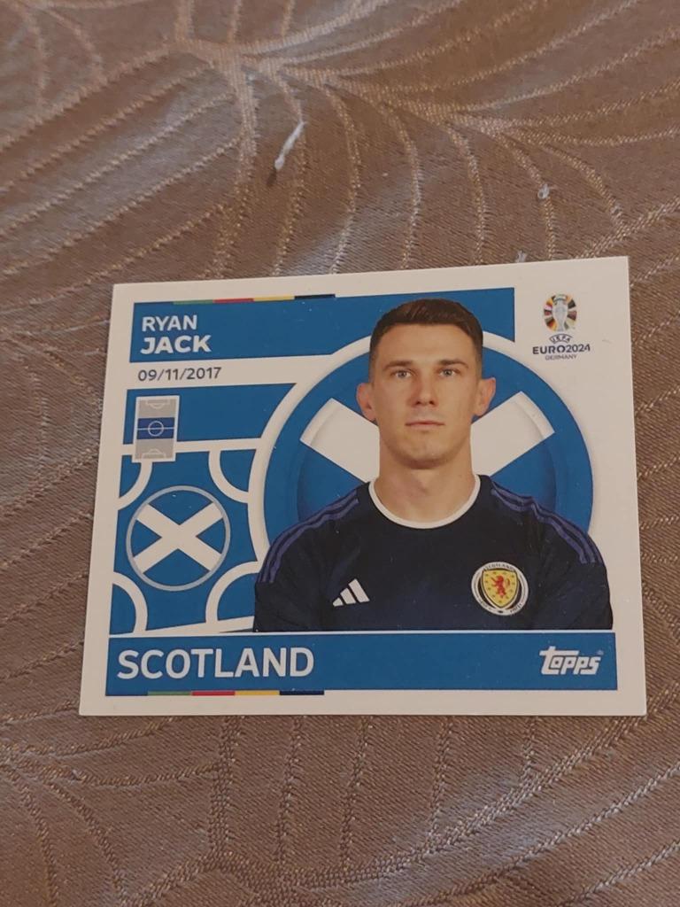 Topps / Sticker / Ryan Jack / Schotland / Euro 2024, Verzenden, Nieuw, Poster, Plaatje of Sticker