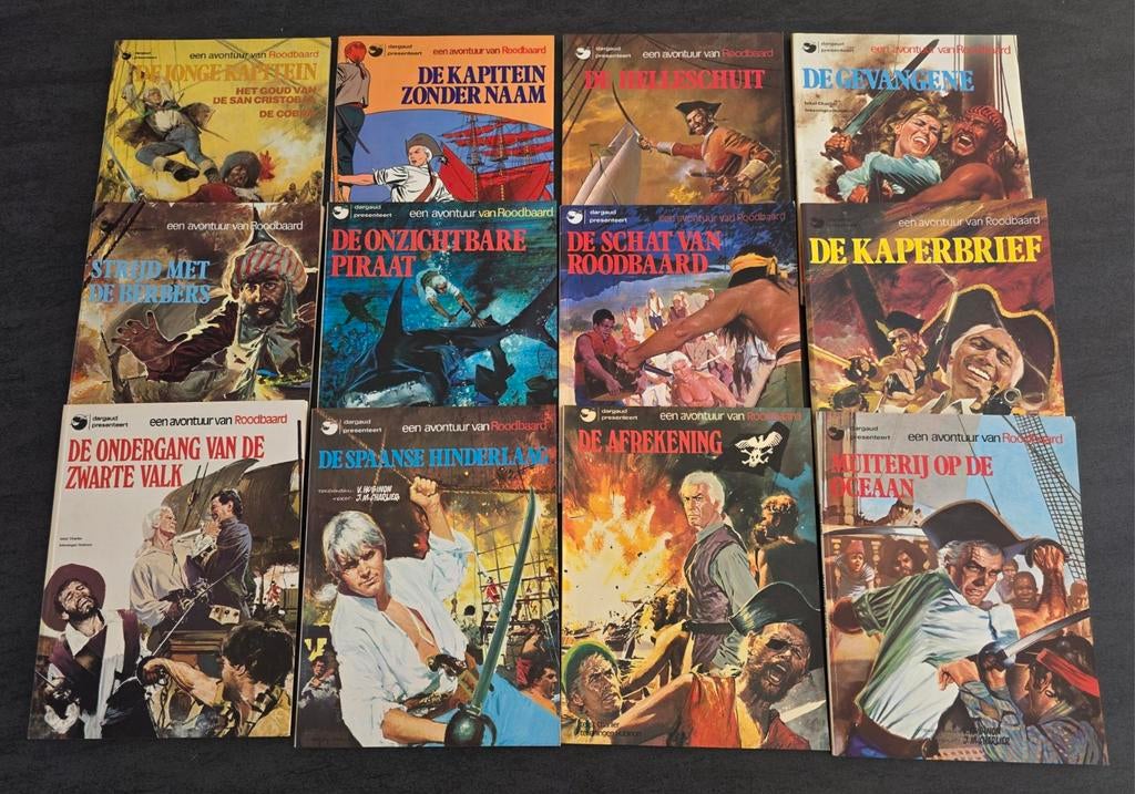 Lot strips: Een avontuur van Roodbaard ( dargaud  ), Boeken, Ophalen of Verzenden, Zo goed als nieuw