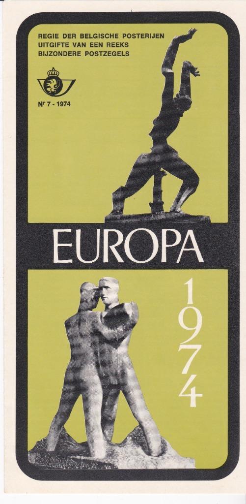 BELGIË - EUROPA 1974, Postzegels en Munten, Postzegels | Europa | België, Gestempeld, 1e dag stempel, Europa, Met stempel, Gestempeld