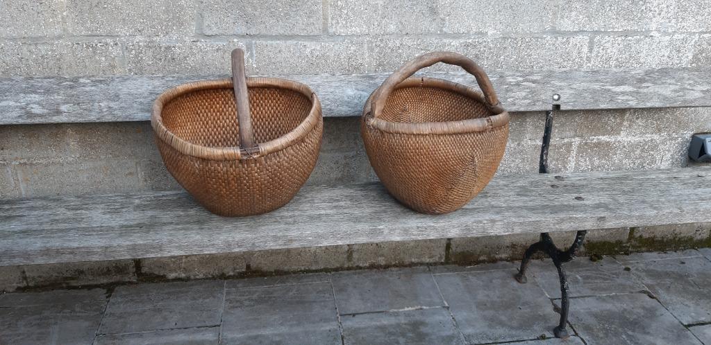 ambachtelijke chinese rieten manden, Huis en Inrichting, Woonaccessoires | Overige, Ophalen