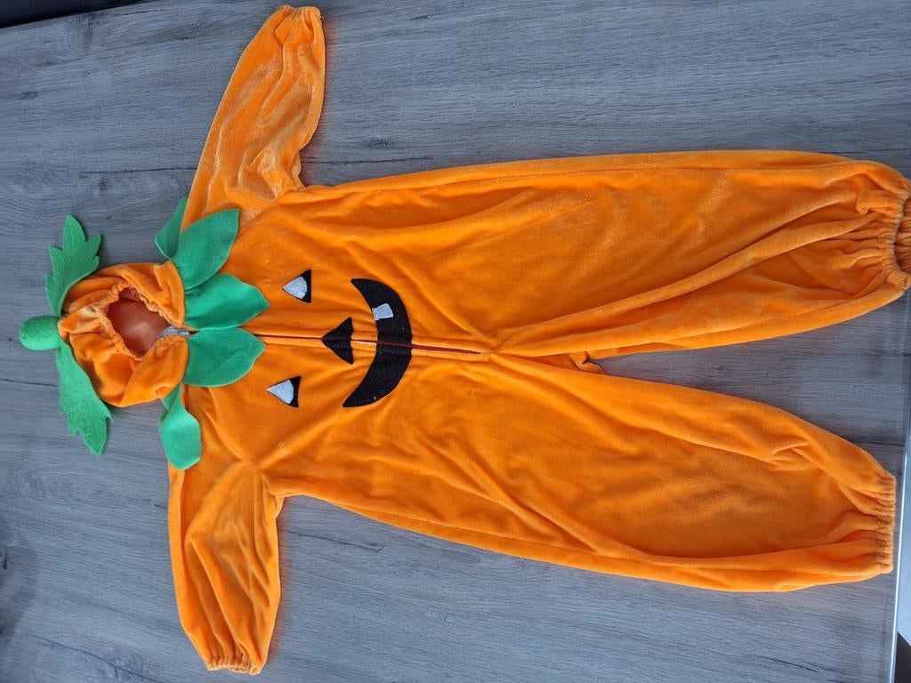 Halloween kostuum pompoen maat 104, Ophalen of Verzenden, Zo goed als nieuw