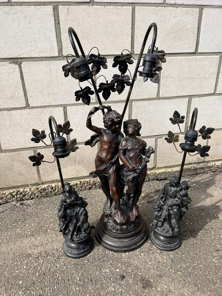 Antiek beelden lamp, Antiek en Kunst, Ophalen