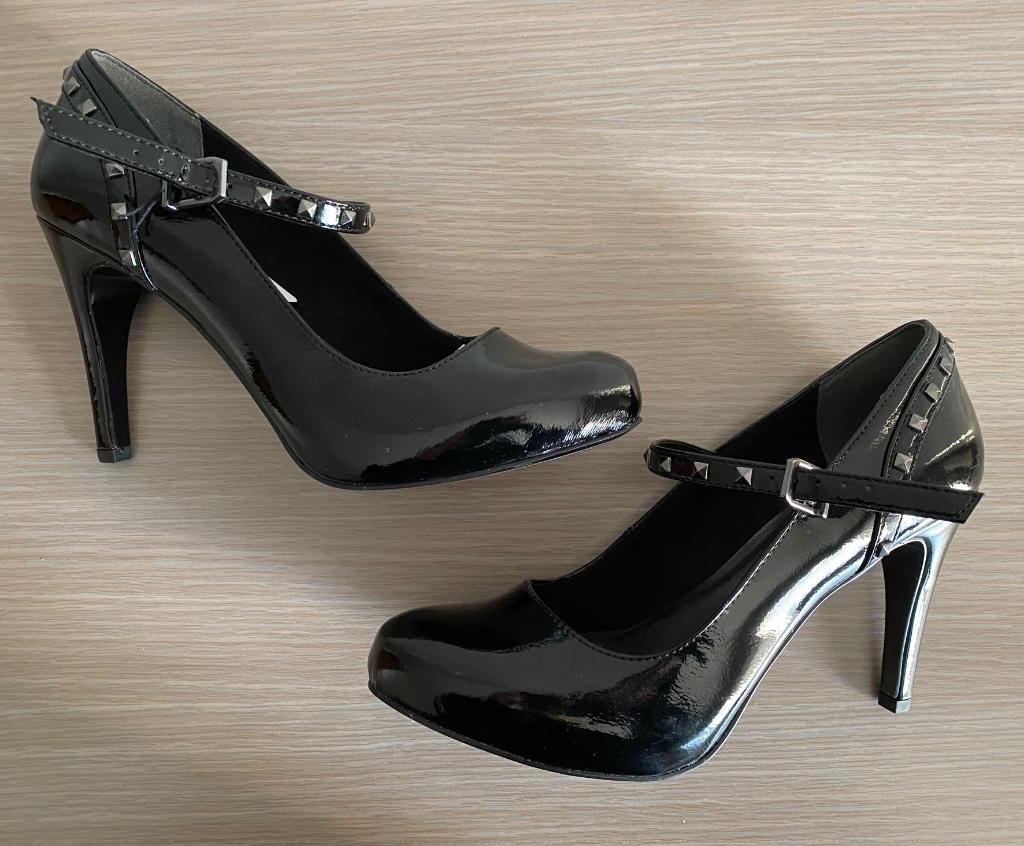 Zwarte pumps met studs Tamaris maat 40 - NIEUW, Escarpins, Noir, Envoi, Neuf