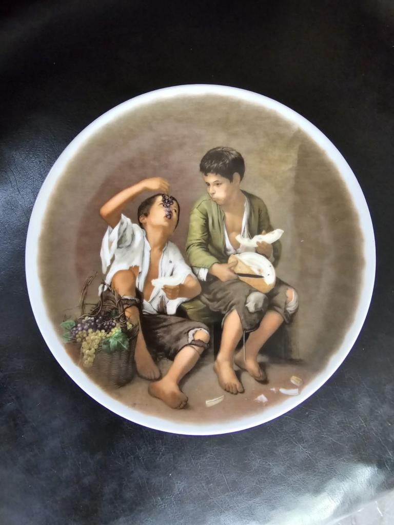 Vintage bord van Bavaria gesigneerd Murillo, Enlèvement ou Envoi