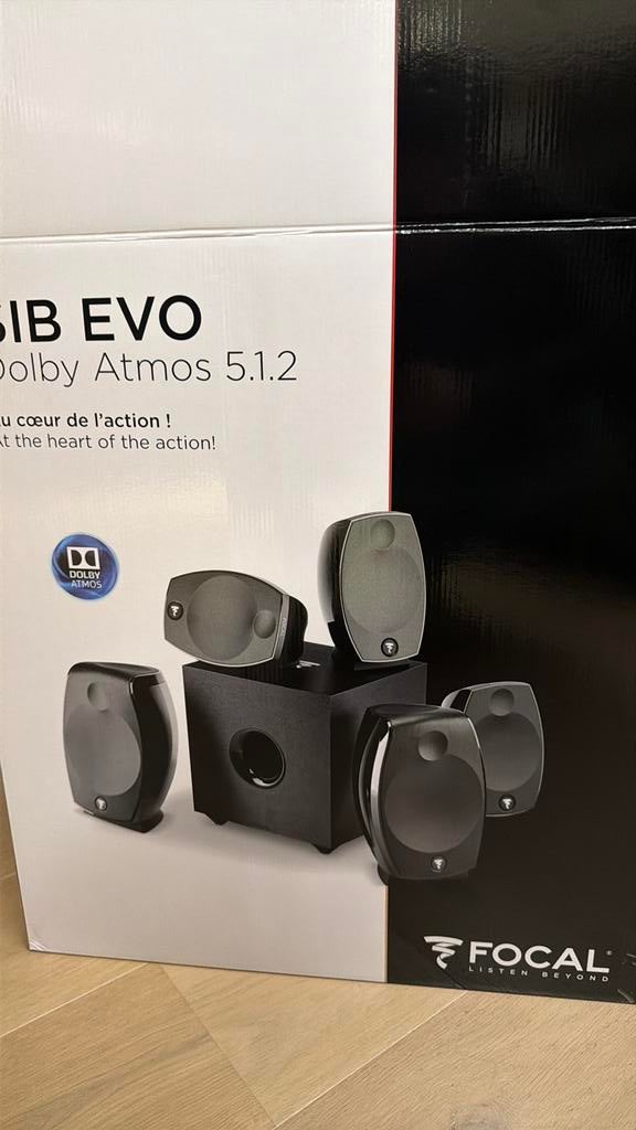 Focal Sib Evo Dolby Atmos 5.1.2 surround boxen, TV, Hi-fi & Vidéo, Enlèvement, Neuf, Ensemble surround complet