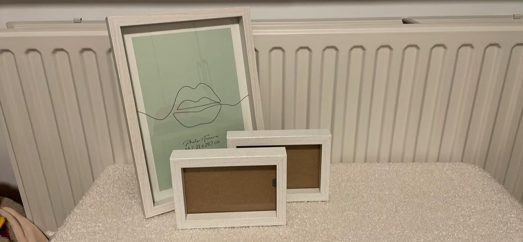 Set blokvorm fotokaders, Ophalen, Zo goed als nieuw