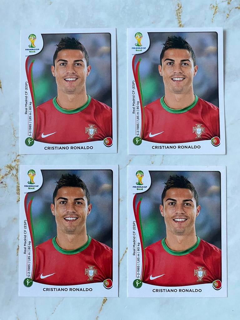 Cristiano Ronaldo CR9 sticker panini world cup 2014, Enlèvement ou Envoi, Comme neuf, Autocollant