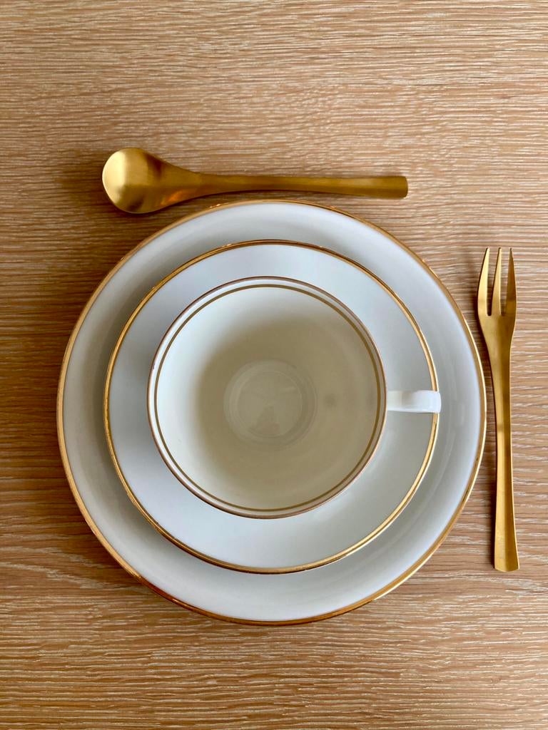 Bavaria 12 dessertborden Elfenbein, Antiek en Kunst, Ophalen