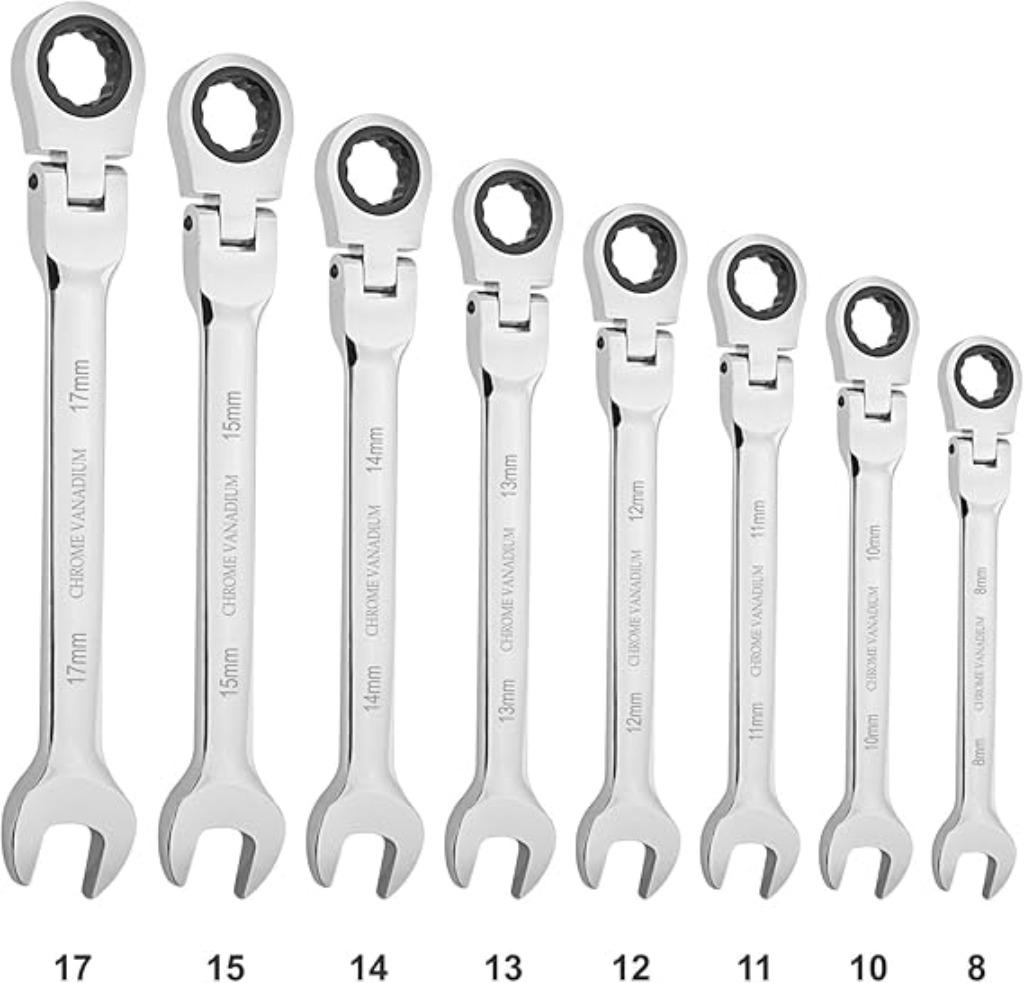 Ensemble de 8 clés mixtes polygonales Gunpla FREE LEV, Envoi, Neuf