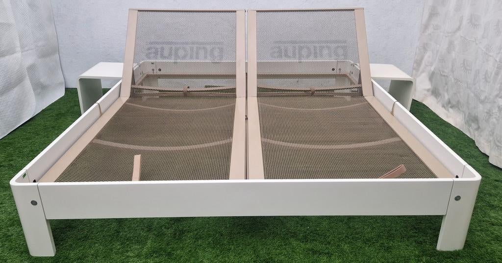 Lit Auping Auronde 180 x 200 cm avec tables d'appoint, Maison & Meubles, Enlèvement ou Envoi, Comme neuf