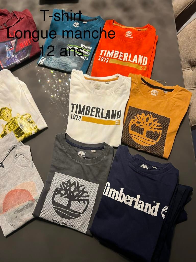 T-shirt LONGUES manches 12 ans garcon Timberland et IKKS, Enfants & Bébés, Garçon, IKKS, Chemise ou À manches longues, Enlèvement