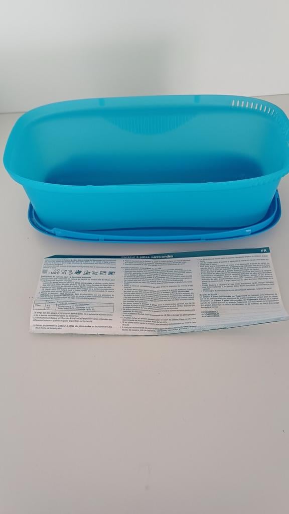 Cuiseur à pâtes micro ondes Tupperware, Maison & Meubles, Cuisine| Tupperware, Enlèvement ou Envoi, Comme neuf