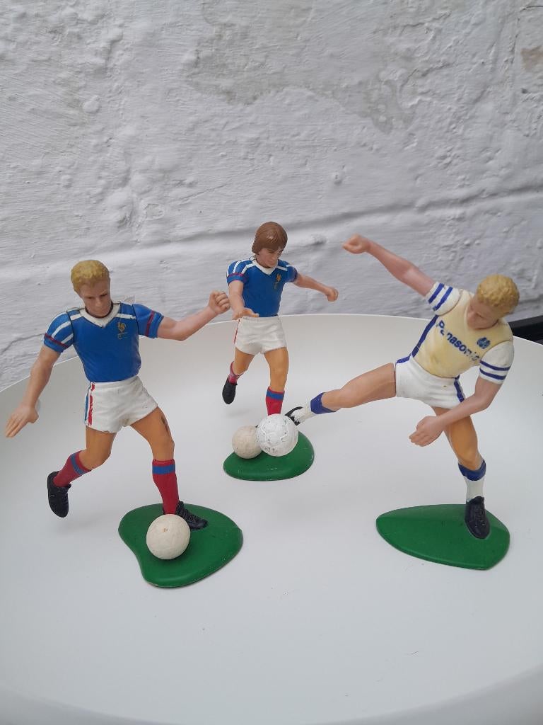 Vintage 3 voetballers Tonka Corp. France Team BE, Antiek en Kunst, Ophalen of Verzenden
