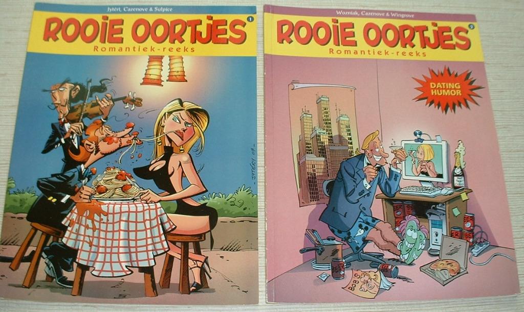rooie oortjes romantiek reeks compleet 1-6, Livres, BD, Comme neuf, Série complète ou Série, Enlèvement ou Envoi