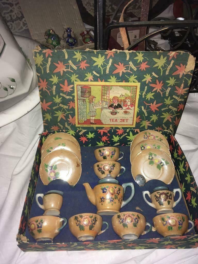 antiek speelgoed - japans toi teaset 1930, Ophalen