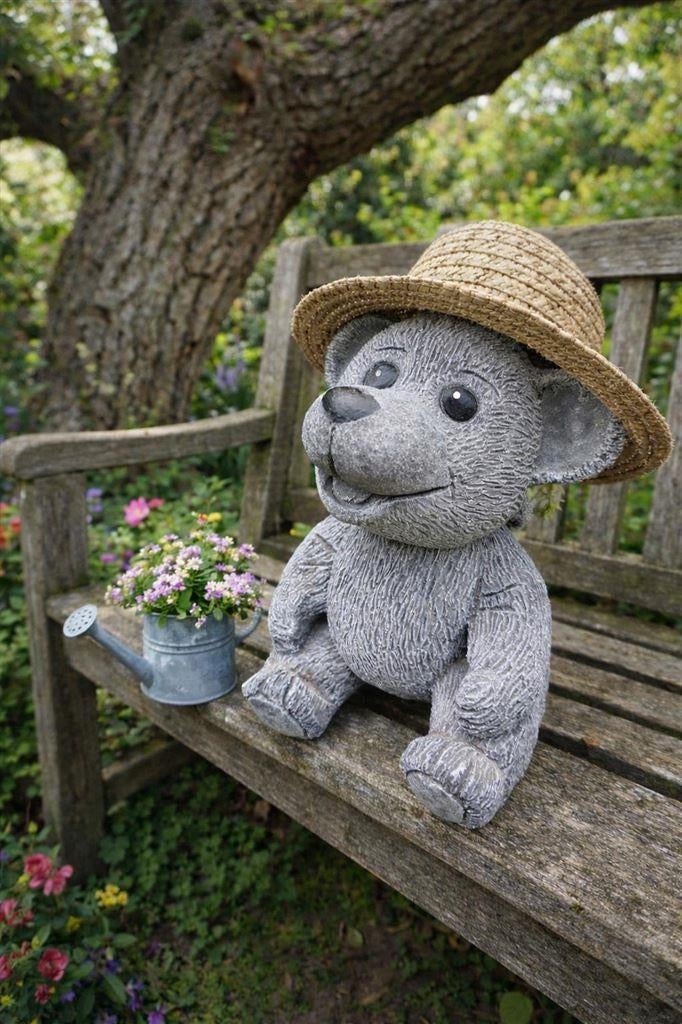 tuinbeeld van een beer , beton, Jardin & Terrasse, Statues de jardin, Enlèvement ou Envoi, Neuf, Béton