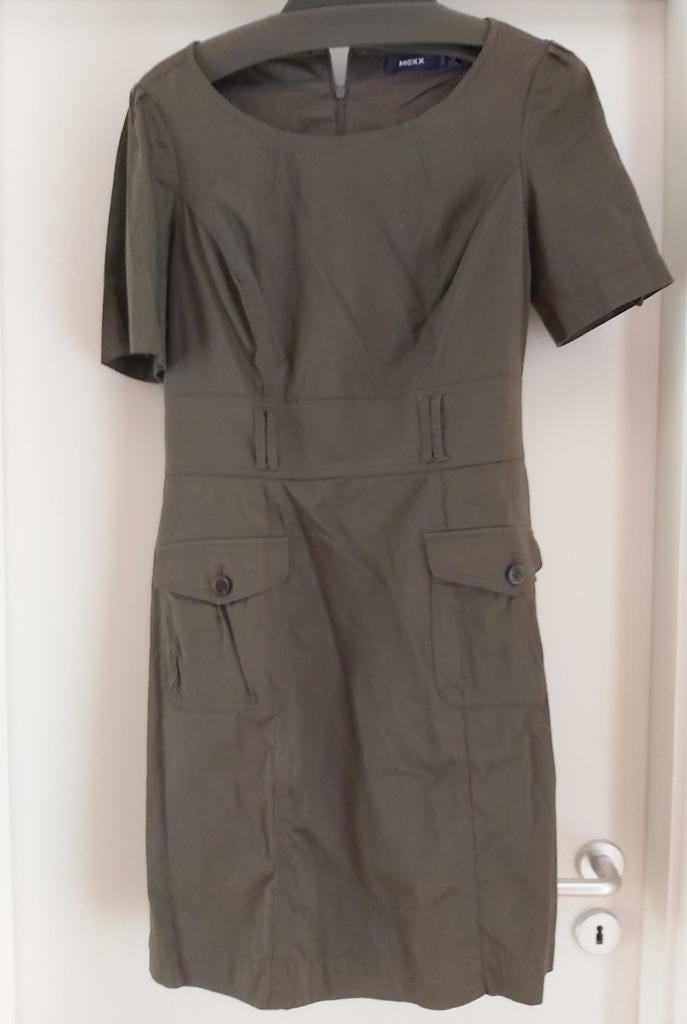 Grijs/kaki MEXX jurk, maat 38/40, Ophalen of Verzenden, Gedragen, Grijs