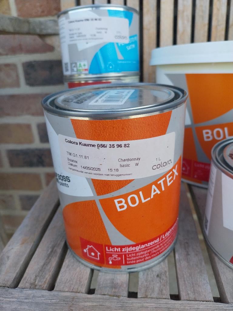 Verf Boss, Chardonnay, Bricolage & Construction, Peinture, Vernis & Laque, Comme neuf, Peinture, Moins de 5 litres, Autres couleurs