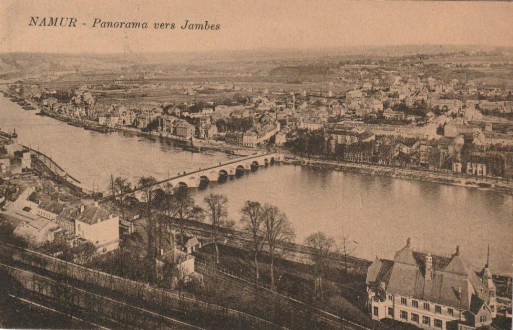 NAMUR  PANORAMA VERS JAMBES  CPA, Enlèvement ou Envoi, Affranchie, Namur