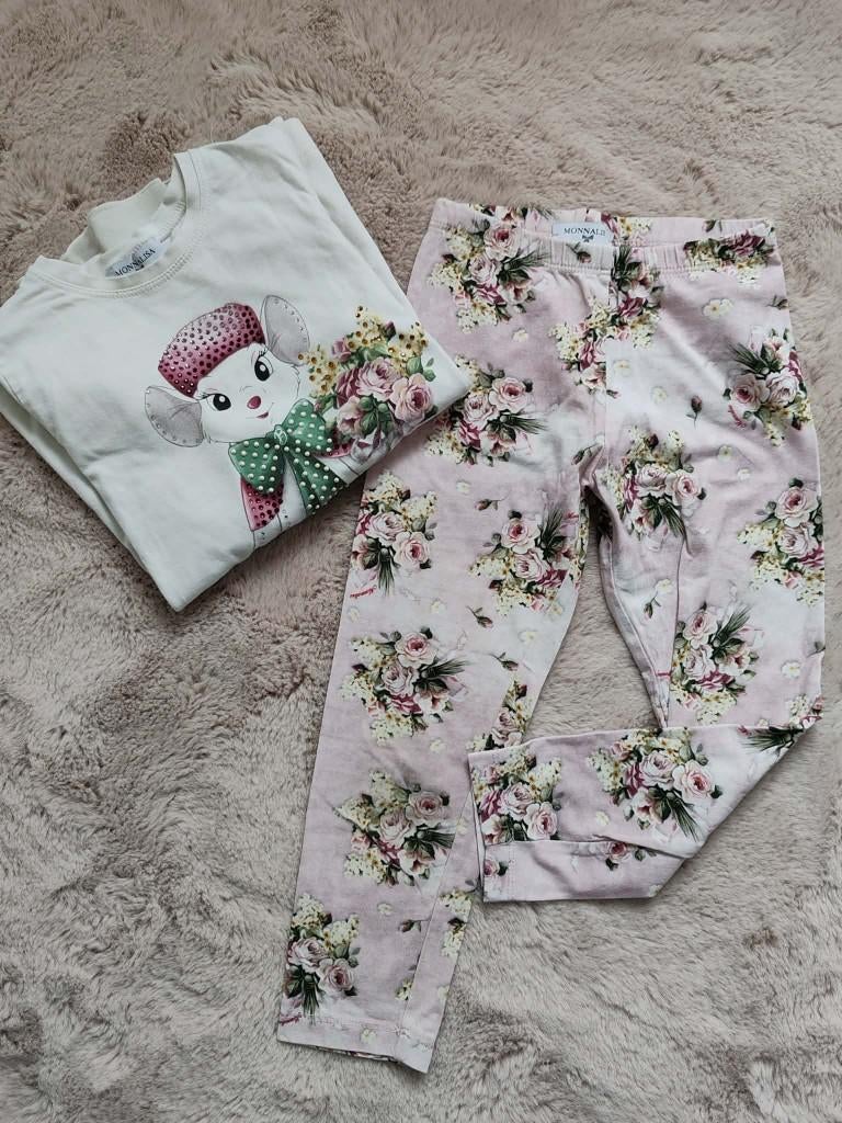Monnalisa setje, Kinderen en Baby's, Kinderkleding | Maat 110, Gebruikt, Meisje, Setje, Ophalen of Verzenden