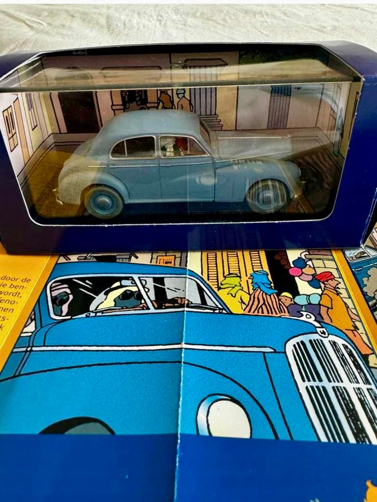 Kuifje auto 1/43 de morris six uit Zwarte goud, Ophalen of Verzenden, Kuifje, Zo goed als nieuw