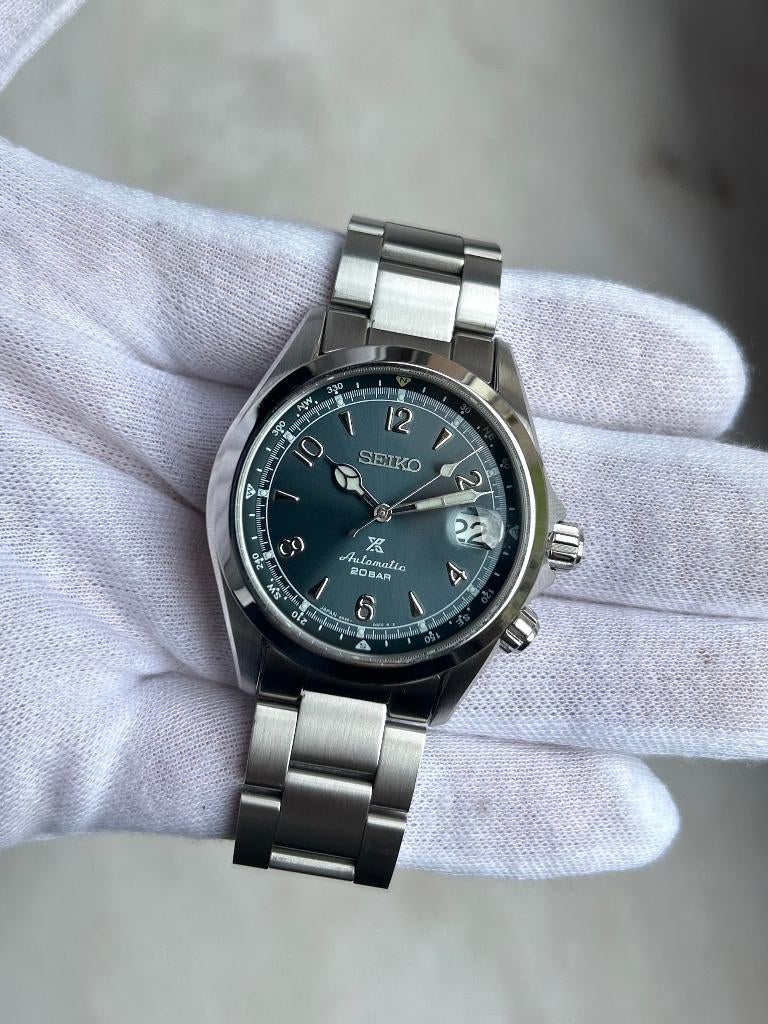 eiko Alpinist SPB197J1 Mountain Glacier Limited Edition, Handtassen en Accessoires, Horloges | Heren, Seiko, Leer, Ophalen of Verzenden